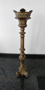 koperen kandelaar 56 cm antiek, Ophalen of Verzenden, Koper of Brons