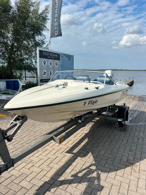 Fletcher Arrowflyte 40 PK Johnson motorboot incl trailer, Watersport en Boten, Speedboten, Gebruikt, 3 tot 6 meter, Benzine, Minder dan 70 pk