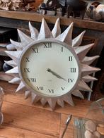Karlsson Zilveren Zon Wandklok 53cm, Ophalen, Zo goed als nieuw, Analoog, Wandklok