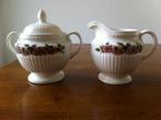 Wedgwood "Briar Rose" Roomstel Roomkan en Suikerpot & Deksel, Overige typen, Ophalen of Verzenden, Zo goed als nieuw, Overige stijlen