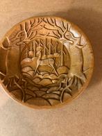 Hand gesneden wand bord, Antiek en Kunst, Kunst | Beelden en Houtsnijwerken, Ophalen of Verzenden