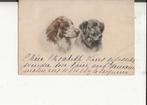 Twee droevig kijkende honden 7 sept 1919, Verzenden, Voor 1920, Gelopen, Overige thema's