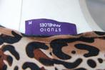 Overslagjurk leopard Studio Anneloes mt M, Kleding | Dames, Maat 38/40 (M), Bruin, Zo goed als nieuw, Studio Anneloes