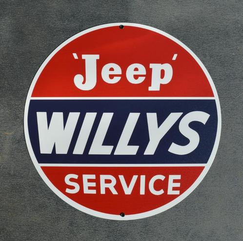 Willys Jeep service bord | Jeep legerjeep CJ7 XK CJ3 CJ5, Verzamelen, Merken en Reclamevoorwerpen, Nieuw, Reclamebord, Ophalen of Verzenden
