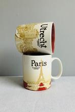 Starbucks steden bekers Paris Utrecht groot 16 fl/oz nieuw, Ophalen of Verzenden, Zo goed als nieuw, Porselein, Kop en/of schotel