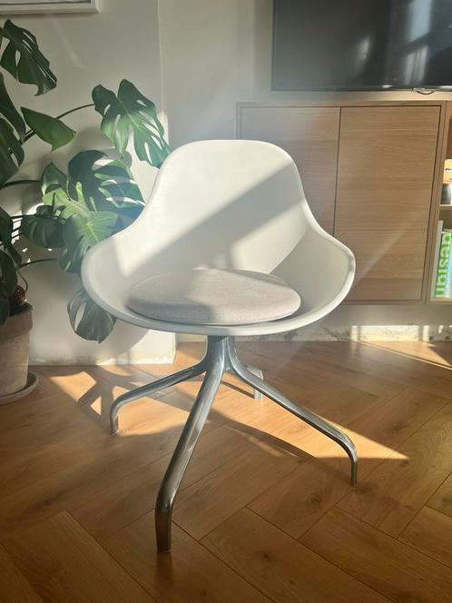 Retro Mid-Century Designstoel Jakob (IKEA), Huis en Inrichting, Stoelen, Gebruikt, Eén, Wit, Ophalen