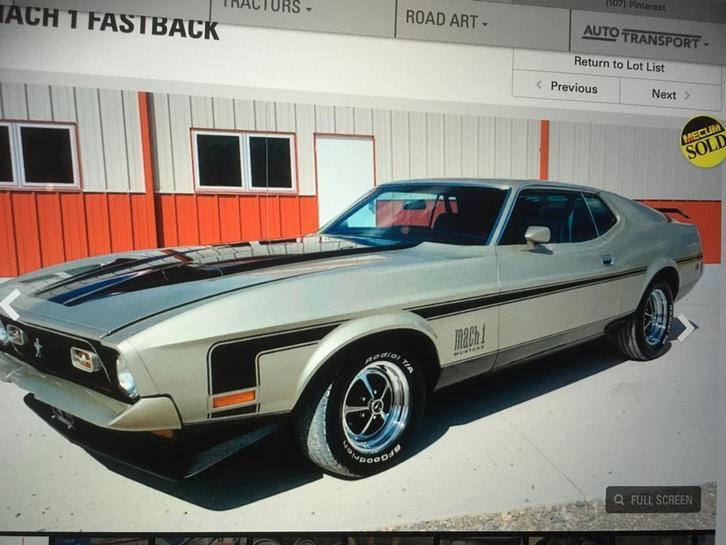 Ford Mustang Mach 1 -1972 Restauratieproject voor liefhebber, Auto's, Ford, Particulier, Mustang, Benzine, Coupé, Automaat, Overige kleuren