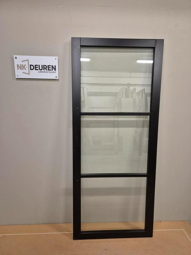 Glas deur (83x201,5) Links opdek Ongebruikt, Doe-het-zelf en Verbouw, Deuren en Horren, Nieuw, Binnendeur, 200 tot 215 cm, Glas