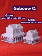 3D Geprint Miniatuur Gebouw Q – Detailrijk & Vol Sfeer, Ophalen of Verzenden, Nieuw, 1:35 tot 1:50, Diorama