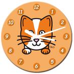 KLOK-LUNIES - Poes, Verzenden, Nieuw, Analoog, Wandklok