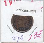 S22-QEE-0278 United States 1 Cent VF 1901 KM90a   Indian Hea, Postzegels en Munten, Munten | Amerika, Verzenden, Noord-Amerika