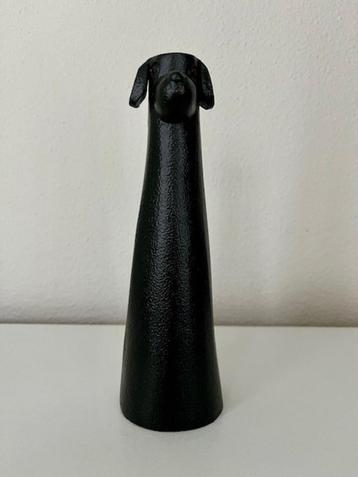Vaas dog zwart metaal Nieuw! beschikbaar voor biedingen