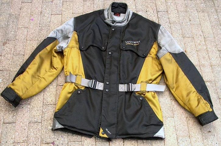 Lookwell Carbon Line motorjas maat M ( H 50 / D 40 ), Motoren, Kleding | Motorkleding, Jas | textiel, Dames, Heren, Tweedehands