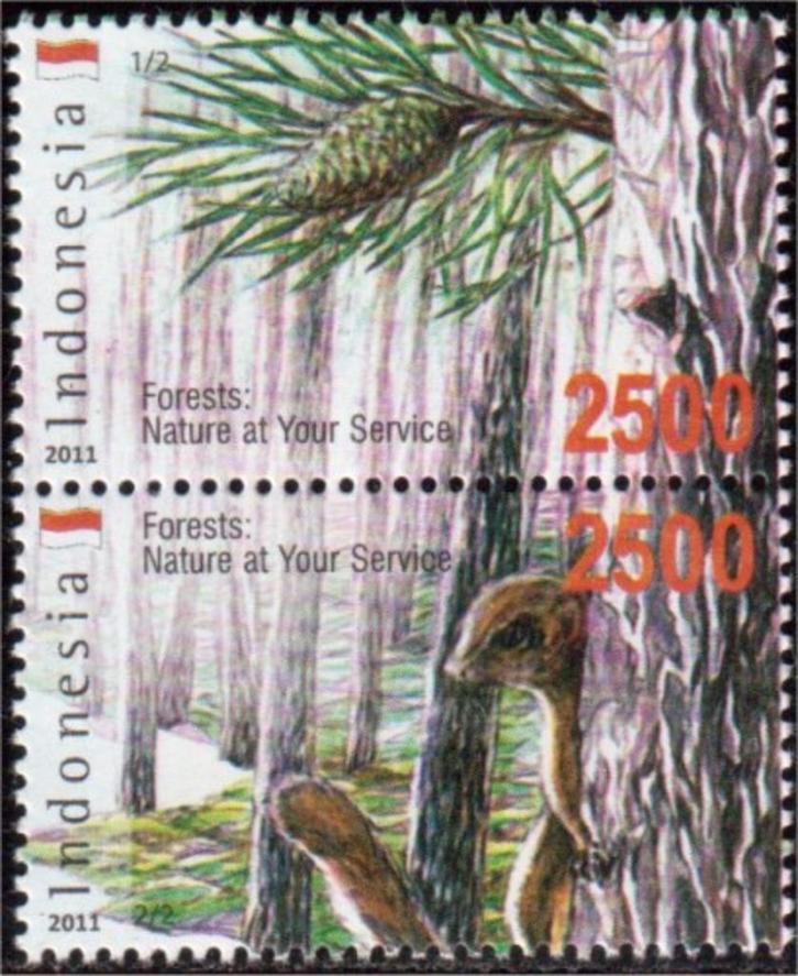 Indonesie Zonnebloem nr 2984/5 postfris 2011, Postzegels en Munten, Postzegels | Azië, Postfris, Zuidoost-Azië, Ophalen of Verzenden