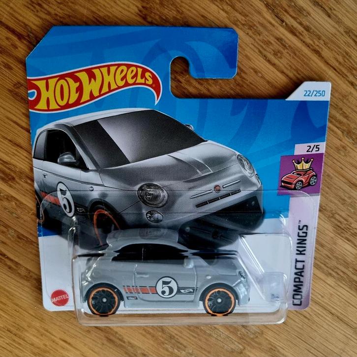 332 - Hotwheels Fiat 500E in verpakking., Hobby en Vrije tijd, Modelauto's | Overige schalen, Nieuw, Auto, Ophalen of Verzenden
