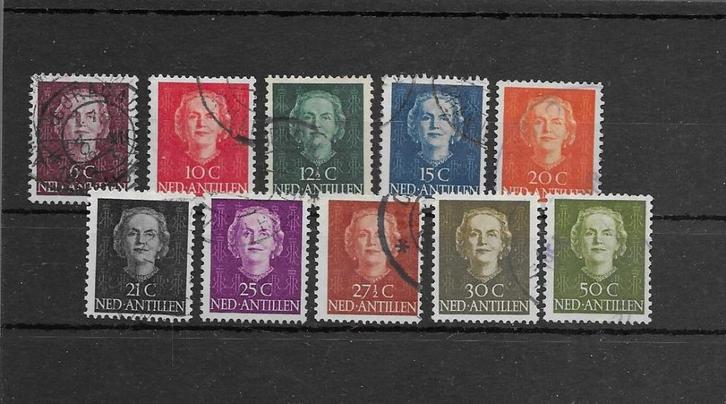 Nederlandse Antillen 1950. NVPH 218 t/m 229, gestempeld., Postzegels en Munten, Postzegels | Nederlandse Antillen en Aruba, Gestempeld
