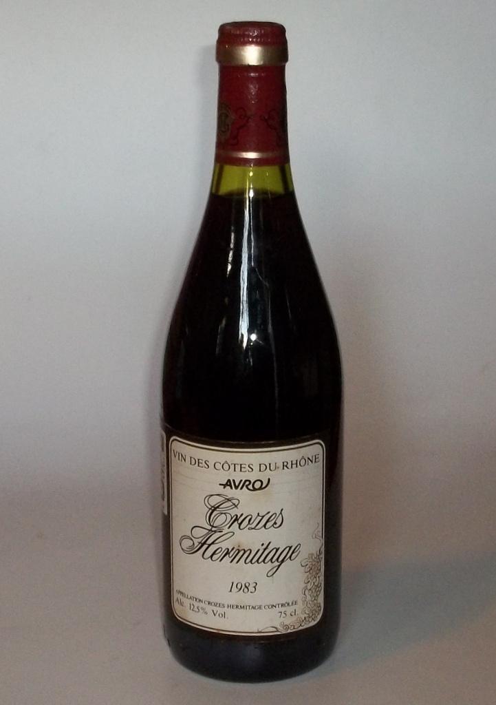 Crozes Hermitage – Côtes du Rhône 1983 – 75 cl, Verzamelen, Wijnen, Rode wijn, Frankrijk, Vol, Ophalen of Verzenden