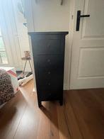 Zwart houten kastje met lades, Huis en Inrichting, Ophalen, Minder dan 50 cm, Gebruikt, Minder dan 25 cm