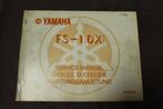 Yamaha FS1 DX 1977 service manual wartungsanleitung FS1DX, Ophalen of Verzenden, Gebruikt