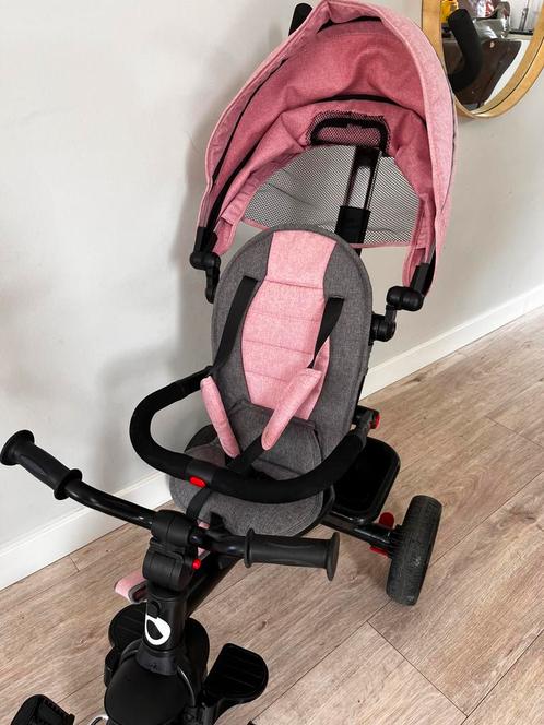 Lionelo driewieler met duwstang roze, Fietsen en Brommers, Fietsen | Driewielers, Zo goed als nieuw, Duwstang, Ophalen