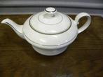 Theepot Mosa, crème kleurig met zilverkleurige rand, Huis en Inrichting, Keuken | Servies, Ophalen of Verzenden