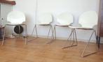 4 Minsker eetkamerstoelen Fritz Hansen Denemarken 1986, Huis en Inrichting, Stoelen, Ophalen, Gebruikt, Wit, Vier