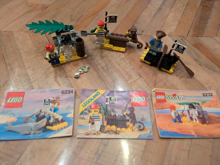 Lego Pirates - 3 kleine setjes (6232, 6234, 6235), Kinderen en Baby's, Speelgoed | Duplo en Lego, Gebruikt, Lego, Complete set
