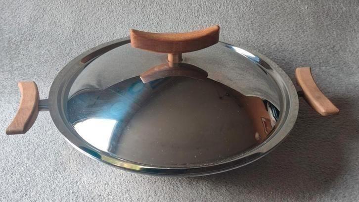 TOPSTAAT Spring Switzerland 41/01 RVS wok, wadjan -   35cm, Huis en Inrichting, Keuken | Potten en Pannen, Zo goed als nieuw, Wok