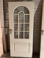 Mooie binnendeur met glas, Doe-het-zelf en Verbouw, Ophalen, Gebruikt, 80 tot 100 cm, Binnendeur