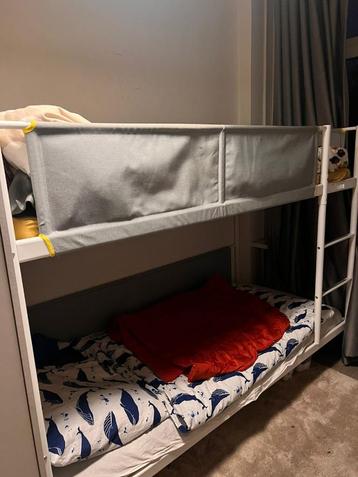 For sale: almost new Bunk bed frame, white/light grey, 90x20