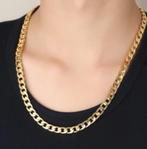 18K gouden mannen 6 mm ketting lengte 76 cm, Sieraden, Tassen en Uiterlijk, Kettingen, Ophalen of Verzenden, Nieuw, Goud, Overige materialen