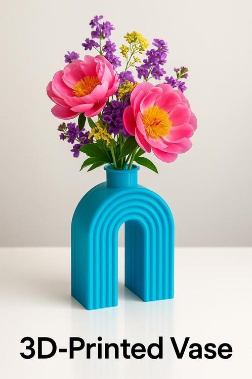 Moderne Gebogen Vaas – Minimalistisch design met een spee, Huis en Inrichting, Woonaccessoires | Vazen, Nieuw, Overige kleuren