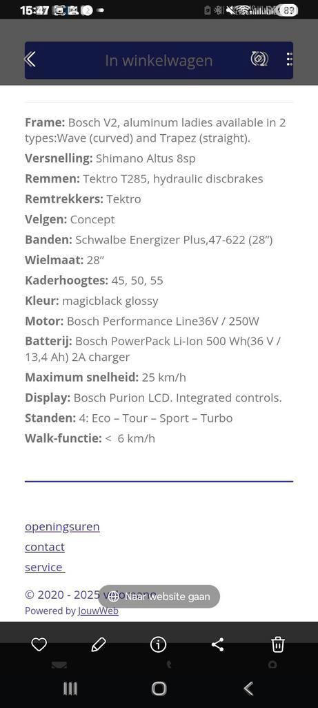 Raleigh Stoker LTD Bosch 500W E-bike, Fietsen en Brommers, Elektrische fietsen, Gebruikt, Overige merken, 55 tot 59 cm, 50 km per accu of meer