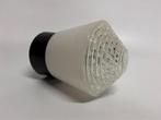Plafondlamp wit en helder glas vintage jaren 60 met bakeliet, Huis en Inrichting, Lampen | Plafondlampen, Ophalen of Verzenden