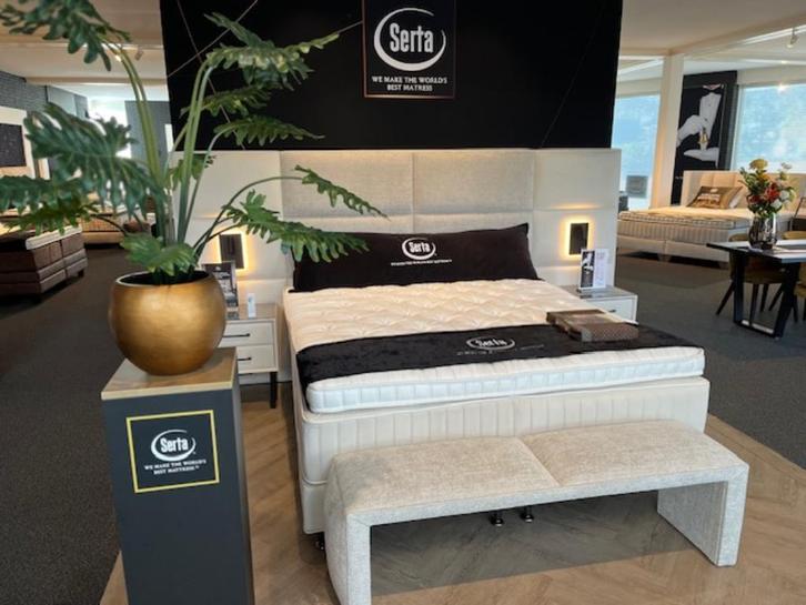 Demo/Sale: Serta Maestro incl. Bedbank zonder nachtkasten, Huis en Inrichting, Slaapkamer | Boxsprings, Nieuw, 180 cm, 200 cm