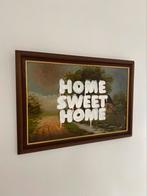 Home sweet home Banksy stijl schilderij, Ophalen of Verzenden, Zo goed als nieuw, Schilderij, Minder dan 50 cm