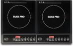 Dubbele inductiekookplaat- Swiss Pro+ SP-DIP2000.2-compacte, Nieuw, 3 kookzones of minder, Ophalen of Verzenden, Babijhandel@gmail.com