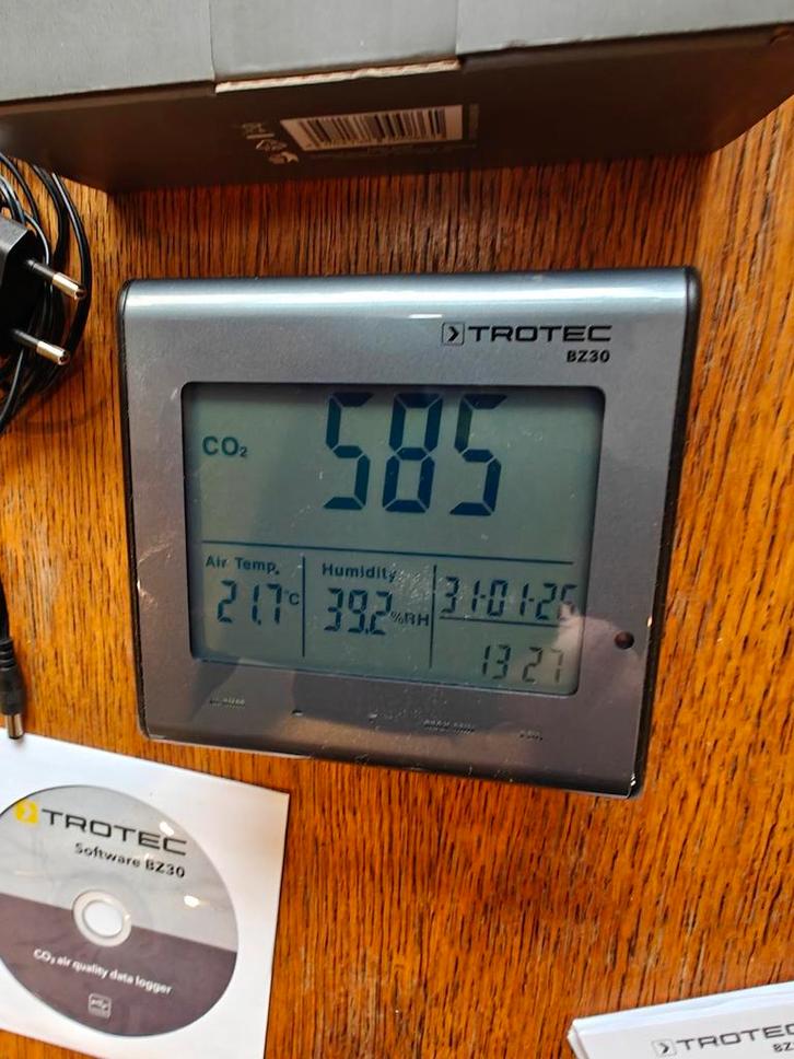 Trotec BZ30 CO2-luchtkwaliteitsmeter, Doe-het-zelf en Verbouw, Meetapparatuur, Ophalen of Verzenden