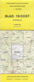 Pl1957 plattegrond blad 16 oost steenwijk 1995  -, Boeken, Atlassen en Landkaarten, Nederland, Gelezen, Ophalen of Verzenden, 1800 tot 2000