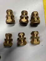 6x Knel koppeling verloop 15x22 mm, Ophalen of Verzenden, Zo goed als nieuw