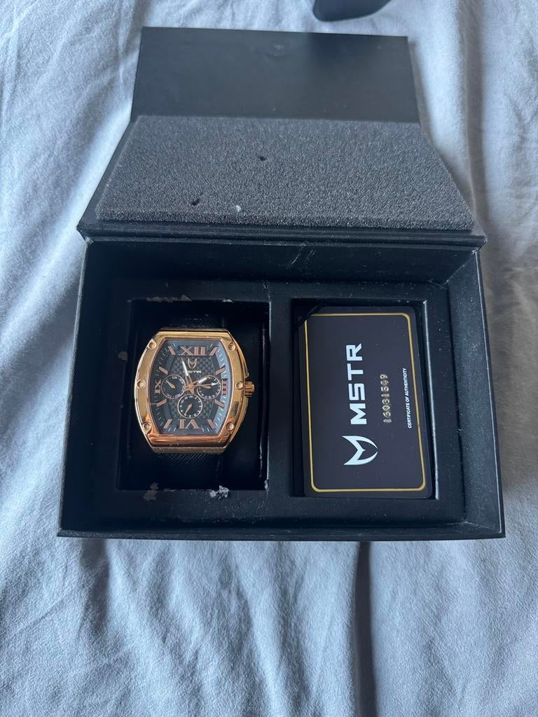 Meister Horloge MSTR Major, Sieraden, Tassen en Uiterlijk, Horloges | Heren, Ophalen of Verzenden, Zo goed als nieuw, Leer, Overige merken