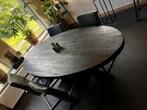 Ovale mango houten eettafel, Huis en Inrichting, Tafels | Eettafels, Ophalen, 200 cm of meer, 50 tot 100 cm, Zo goed als nieuw