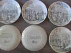 6 France Creil Montereau LM & Cie Verzamel Borden, Ophalen of Verzenden, Zo goed als nieuw, Porselein, Bord of Schaal