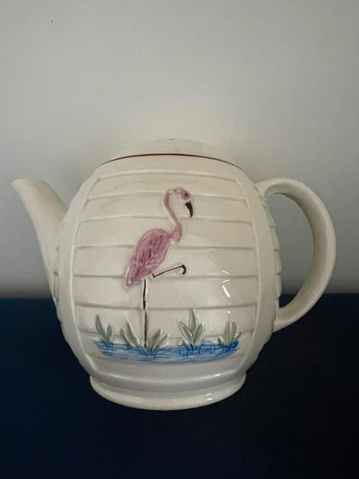 Vintage Porcelier theepot | makersmerk | U.S.A | 1930-1950, Antiek en Kunst, Antiek | Servies los, Ophalen of Verzenden