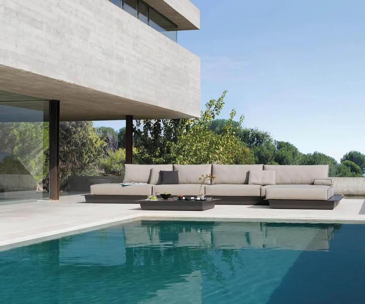 Manutti Air modulaire loungeset + 2 chairs + tafel, Tuin en Terras, Tuinsets en Loungesets, Zo goed als nieuw, Bank, Ophalen of Verzenden