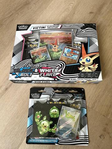 Pokemon TCG Victini Illustration en Tech Sticker Black Bolt  beschikbaar voor biedingen