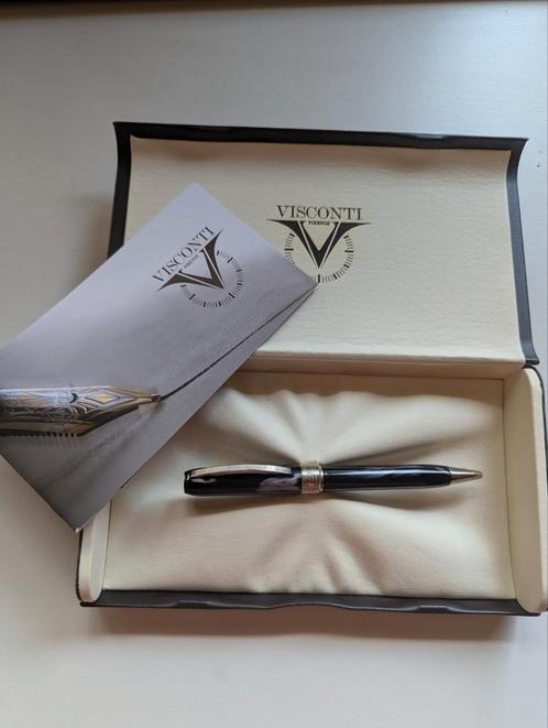 Nieuwe Visconti pen 'Rembrandt' gemêleerd zwart wit, Verzamelen, Pennenverzamelingen, Zo goed als nieuw, Balpen, Overige merken