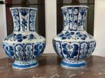 Set vazen delftsblauw de porceleyne fles 25 cm (1943 en 1954, Ophalen of Verzenden