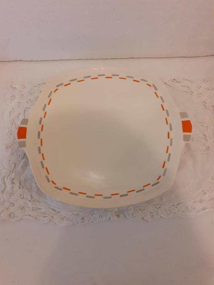 Societe Ceramique - mooie Art Deco gebakschaal, Antiek en Kunst, Antiek | Servies los, Ophalen of Verzenden