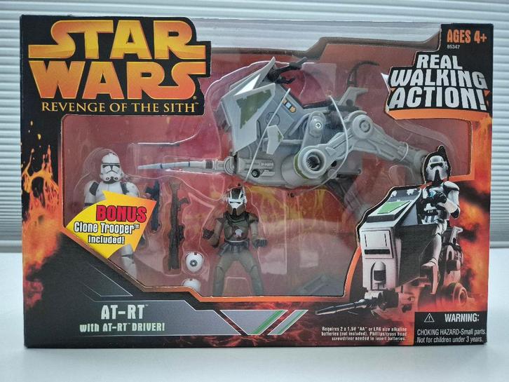 Star Wars ROTS AT-RT + Driver and Clone Trooper rare variant, Verzamelen, Star Wars, Nieuw, Actiefiguurtje, Ophalen of Verzenden